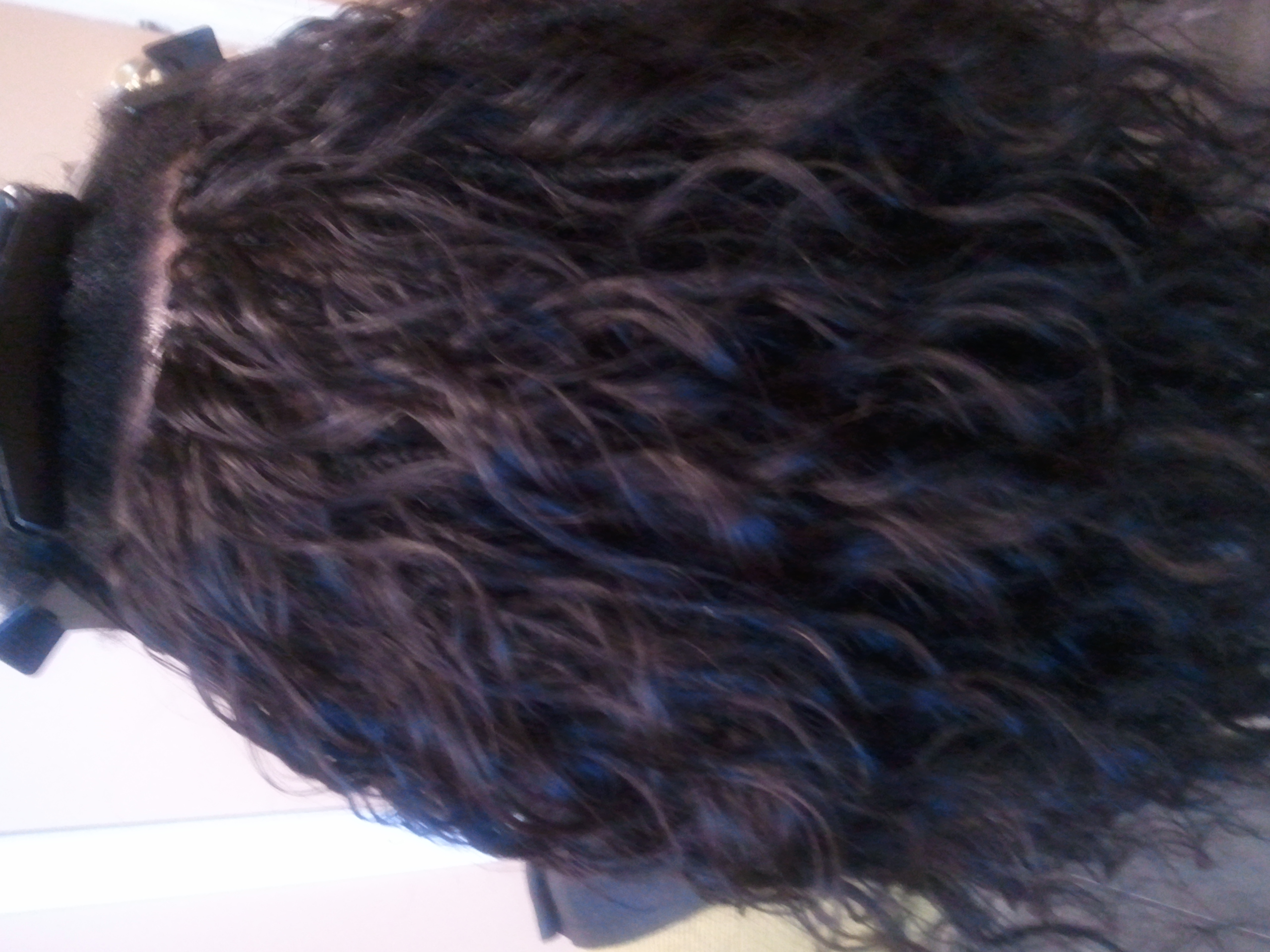 Hair extension detail — weave alternative technique