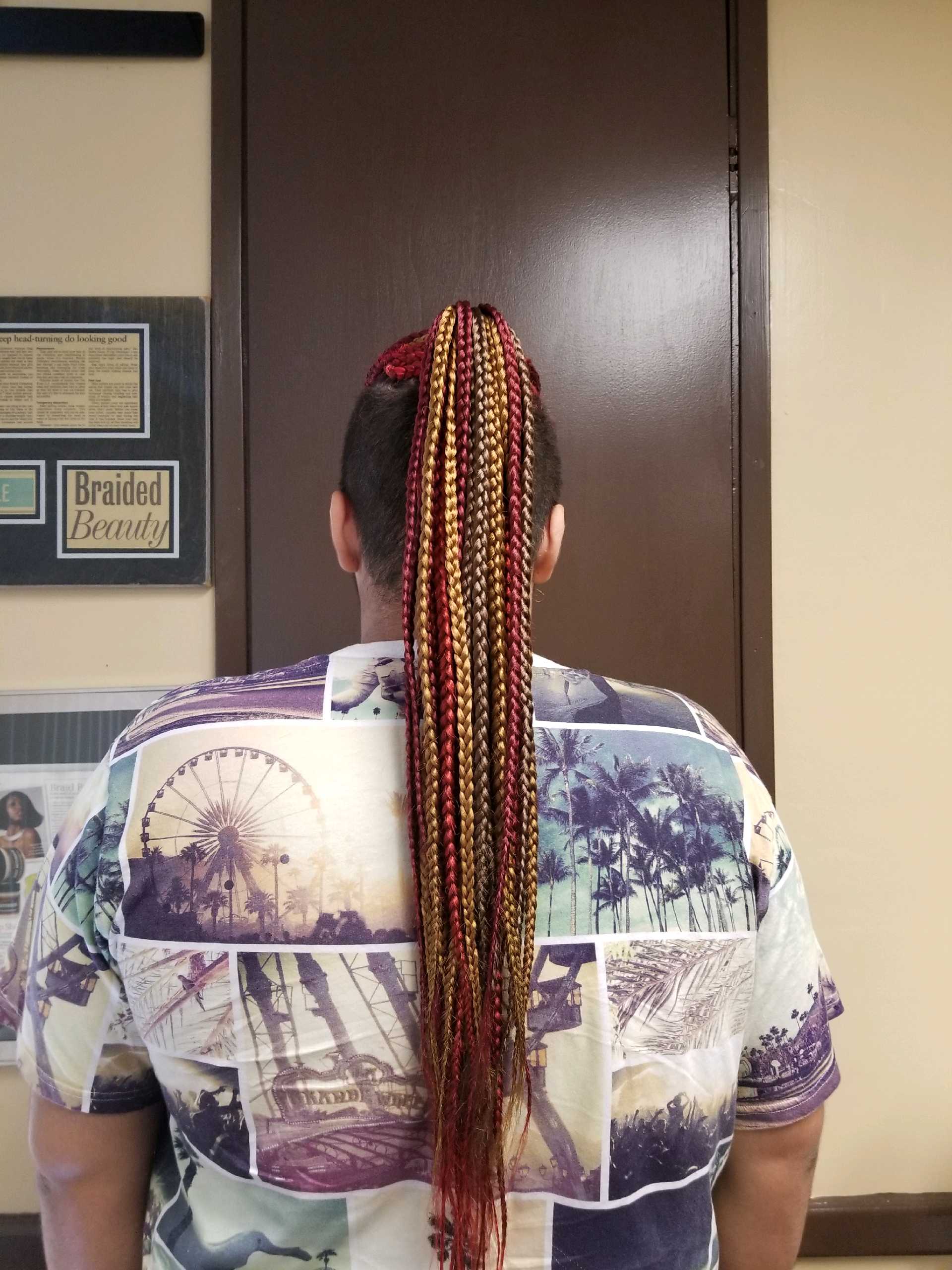 Braided hair style by Angel Hair Braids