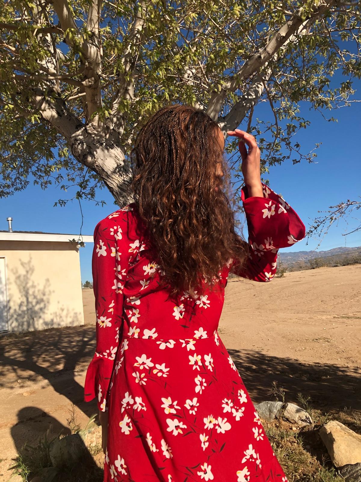 Wavy braided hair extensions — editorial style