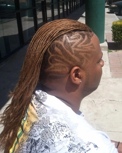 Braided hairstyle by Angel Hair Braids Beverly Hills